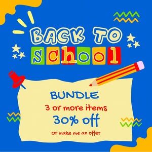 Bundle 3 or more items and get 30% off anything in my closet